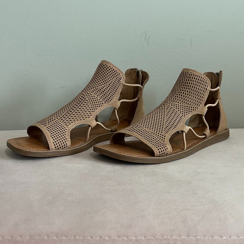 Lucky Brand Baldin Gladiator Sandals | Dusty Sand Leather | Women’s 7.5